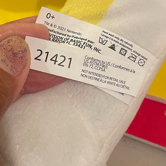 Super Mario Brothers Plush Toy Cat Yellow Suit Mario 12" Stuffed Animal Tags - Picture 6 of 11